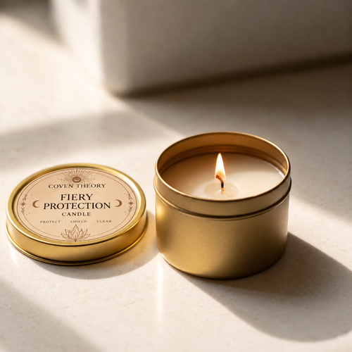 FIREY PROTECTION RITUAL CANDLE
