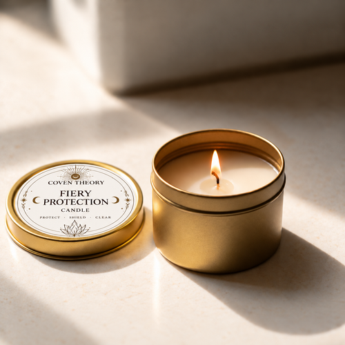 FIREY PROTECTION RITUAL CANDLE